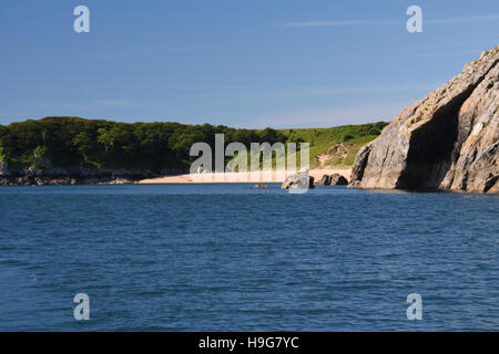 Watwick Strand am Eingang zum Milford Haven in den besten Strand in der Gegend. Stockfoto