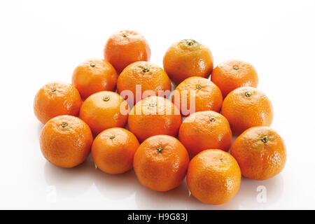 Mandarin-Orangen (Citrus Reticulata) Stockfoto