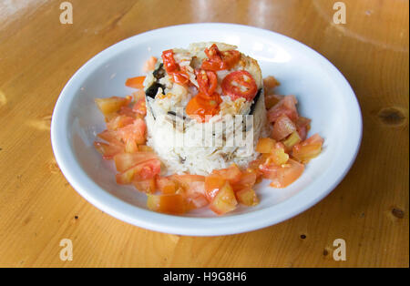 Maqluba, Maalouba oder Maglouba, traditionelle arabische Levante, Palästina Essen Stockfoto