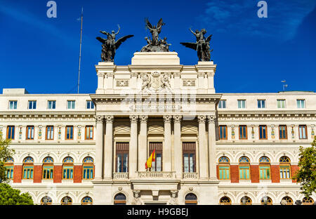 Das Palacio de Fomento, Ministerium für Landwirtschaft in Madrid - Spanien Stockfoto