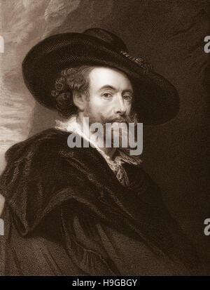 Sir Peter Paul Rubens 1577-1640, einem flämischen Barock-Maler, Stockfoto