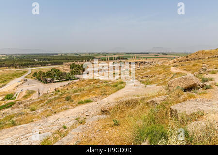 Persepolis-Blick vom Hügel Stockfoto