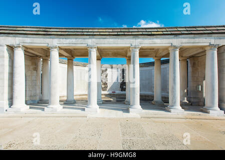 Die New Zealand Memorial am Tyne Cot Commonwealth War Graves Cemetery and Memorial in der Nähe von Zonnebeke in Belgien Stockfoto