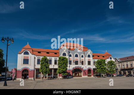 Hotel Bergmann (Hotel Minerul) am Piata Libertatii in Baia Mare, Region Maramures, Rumänien Stockfoto