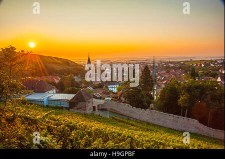 Ribeauvillé, in der Nähe von Colmar, Haut-Rhin, malerisches Dorf, Elsass, Frankreich Stockfoto