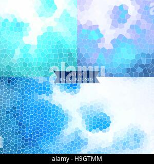 Satz von Hintergründen geometrischen Texturen Vektor Stock Vektor