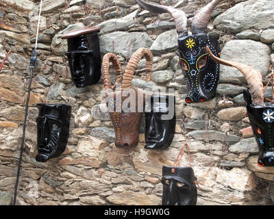 Sardische traditionelle Masken Stockfoto