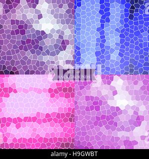 Satz von Hintergründen geometrischen Texturen Vektor Stock Vektor