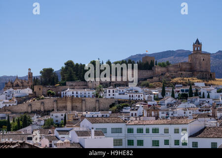 14. Jahrhundert Alcazaba von Antequera in der Provinz Malaga, Andalusien, Spanien Stockfoto