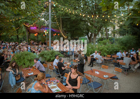 Deutschland, Köln, Neustadt-Nord, Biergarten Im Stadtgarten Stockfoto