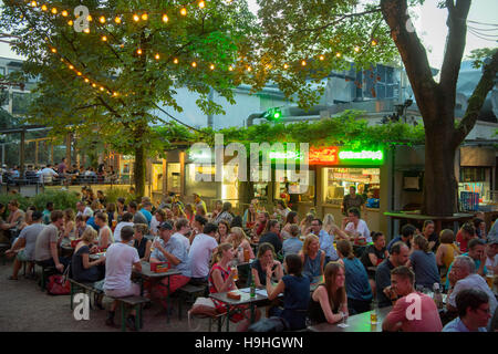 Deutschland, Köln, Neustadt-Nord, Biergarten Im Stadtgarten Stockfoto