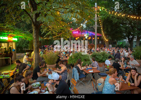 Deutschland, Köln, Neustadt-Nord, Biergarten Im Stadtgarten Stockfoto