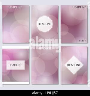 Moderne Vektor Vorlagen für Broschüre, Flyer, Cover-Magazin oder den Bericht im A4-Format, verschwommen abstrakten Hintergrund. Stock Vektor