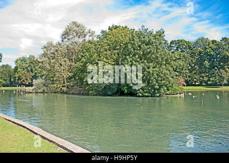 St Albans, Verulamium Park See, Hertfordshire, England, Stockfoto