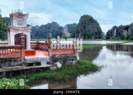 Hängen Sie Mua, Tam Coc, Ninh Binh, Vietnam, Asien Stockfoto