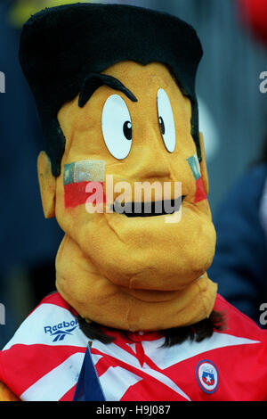 CHILE-FAN Italien V CHILE 18. Juni 1998 Stockfoto