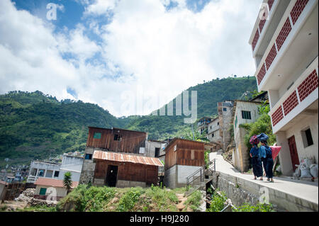 San Antonio Palolo, Maya-Dorf von Lake Atitlan, Guatemala Solola Abteilung. Stockfoto