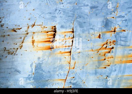 Blaue abstrakte verrostet Textur Hintergrund hautnah Stockfoto