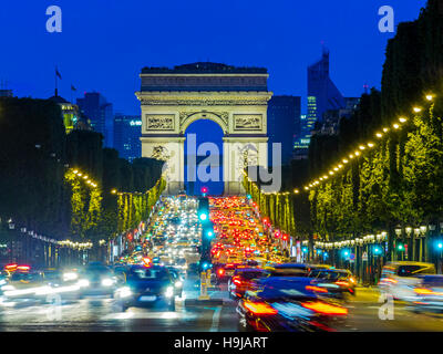 Champs-Élysées in Paris, Frankreich Stockfoto