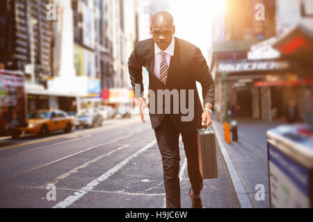 Zusammengesetztes Bild der Unternehmer ausgeführt Stockfoto