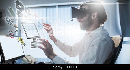 Zusammengesetztes Bild des Web-Designs Stockfoto