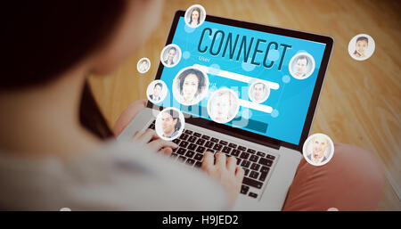 Zusammengesetztes Bild von Smartphone-apps icons Stockfoto