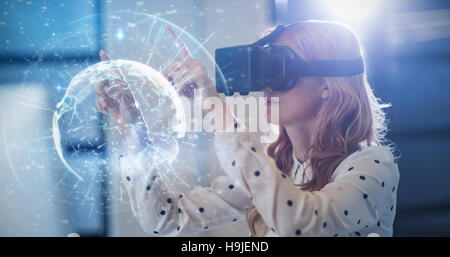 Zusammengesetztes Bild Bild der Erde mit unterschiedlichen Zeiten Stockfoto