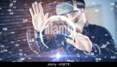 Zusammengesetztes Bild Bild der Erde mit unterschiedlichen Zeiten Stockfoto