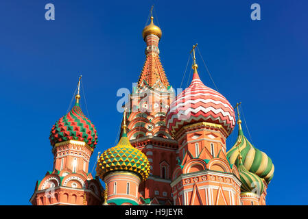 St. Basils Kathedrale auf dem Roten Platz in Moskau, Russland Stockfoto