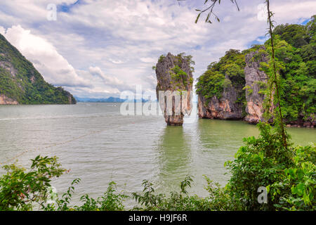 James Bond Insel in Thailand (Ko Tapu) Stockfoto