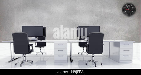 Zusammengesetztes Bild von Büromöbeln Stockfoto