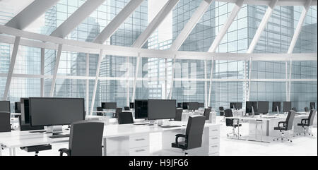 Zusammengesetztes Bild von Büromöbeln Stockfoto