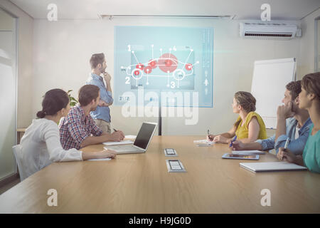 Zusammengesetztes Bild der Auto-Schnittstelle Stockfoto