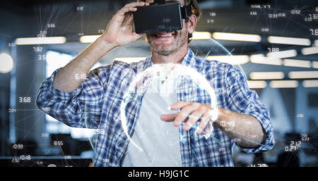 Zusammengesetztes Bild Bild der Erde mit unterschiedlichen Zeiten Stockfoto