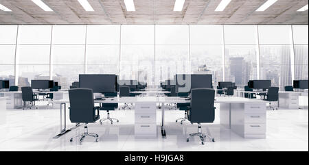 Zusammengesetztes Bild von Büromöbeln Stockfoto