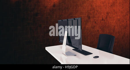 Zusammengesetztes Bild von Büromöbeln Stockfoto