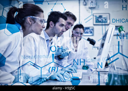 Zusammengesetztes Bild der Wissenschaft-Grafik Stockfoto