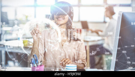 Zusammengesetztes Bild Bild der Erde mit unterschiedlichen Zeiten Stockfoto