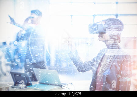 Zusammengesetztes Bild Bild der Erde mit unterschiedlichen Zeiten Stockfoto