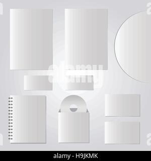 Vektor-Vorlagen-Set der corporate Identity für Ihr design Stock Vektor