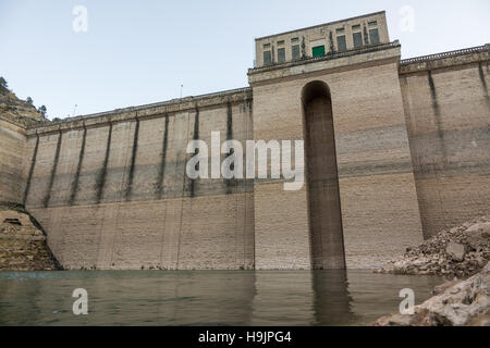 Detailansicht der niedrigen Niveau reservoir Stockfoto
