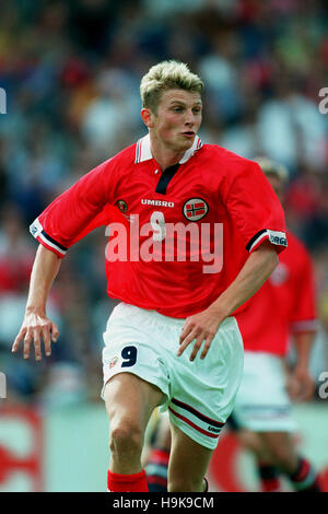 TORE André FLO Norwegen & CHELSEA FC 16. Juni 1998 Stockfoto