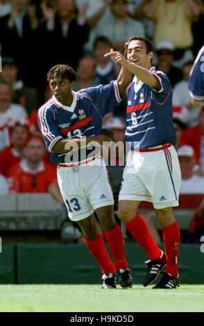 BERNARD DIOMEDE & Y DJORKAEFF Frankreich / Dänemark 24. Juni 1998 Stockfoto