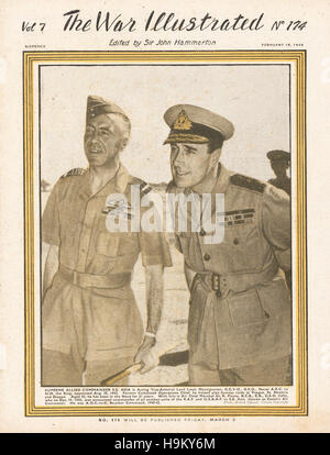 1944-Krieg dargestellt Lord Louis Mountbatten und Air Chief Marshal Richard Peirse Stockfoto