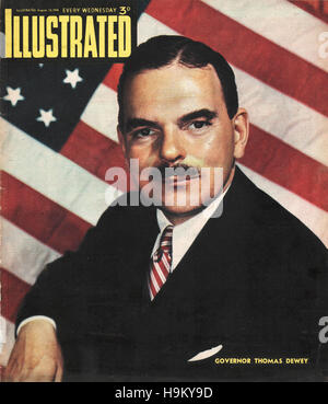 1944 illustriert Gouverneur Thomas Dewey Stockfoto