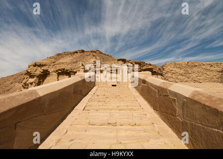 Eintrag-Details an der ptolemäischen Tempel Site bei Elkab zwischen Esna und Edfu, Ostufer des Nils, Oberägypten Stockfoto