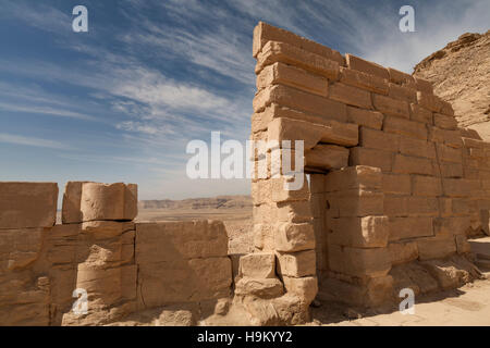 Detail an der ptolemäischen Tempel Site bei Elkab zwischen Esna und Edfu, Ostufer des Nils, Oberägypten Stockfoto