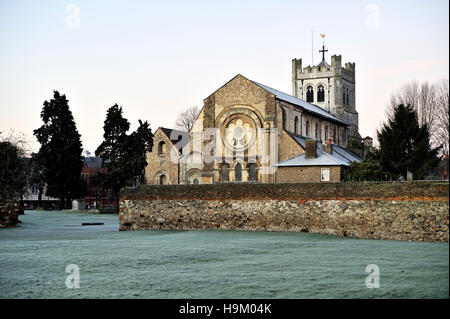 Waltham Abbey Kirche, gegründet im Jahre 1030, Essex, England, Vereinigtes Königreich, Europa Stockfoto