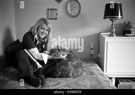 Deutsche Plant und Synchronsprecherin Brigitte Schacht, Deutschland 1970er Jahre. Die deutsche Schauspielerin und Vertonung Schauspielerin Brigitte Schacht, Deutschland 1970. Stockfoto