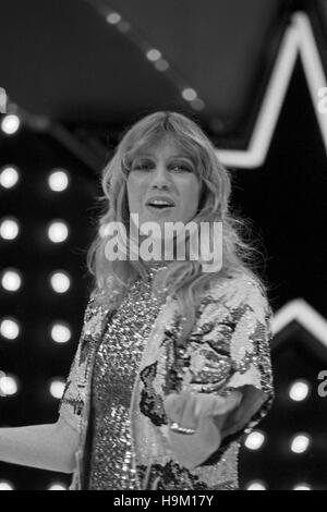 MOT - Musik an der Spitze - Musik eine der Spitze, Musiksendung, Deutschland 1978, Regie: Rainer Bertram, Mitwirkende: Harfenspieler Maggie MacNeal Stockfoto